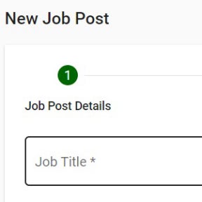 Create your job post.