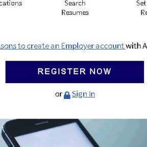 Register as an employer.