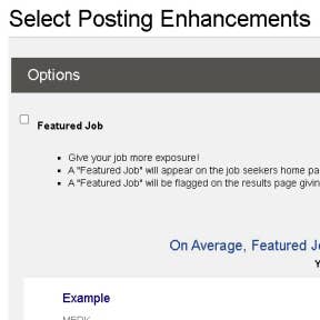 Select further enhancements for your listing.