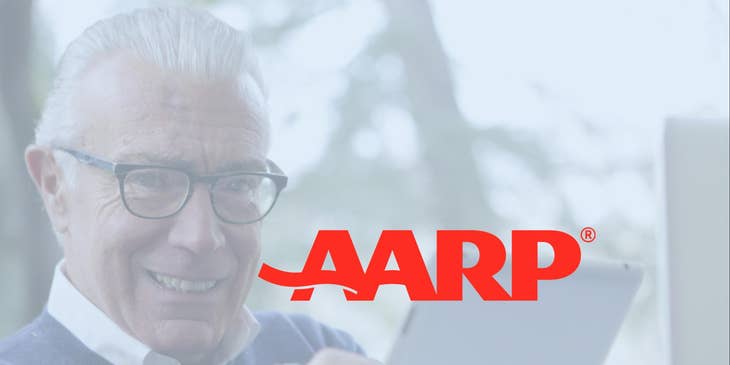 AARP logo.