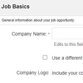 Create your job post.