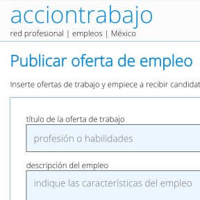 Publica tu oferta de trabajo.