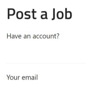 Create your job post.