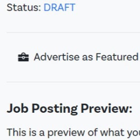 Review your job post.