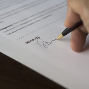 Sign and submit the User Agreement.