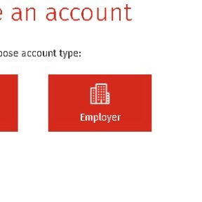 Choose to register as an employer.