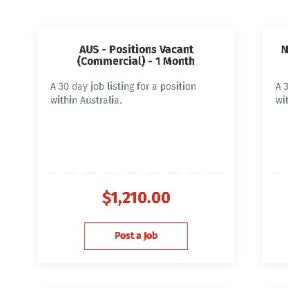 Choose your job posting package.