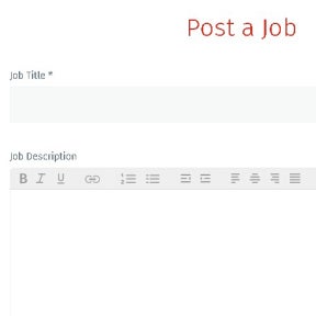 Create your job advertisement.
