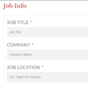 Create your job post.