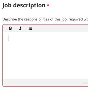 Add a job description.