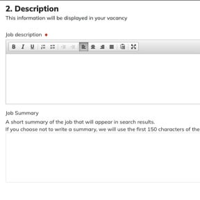 Add a job description.