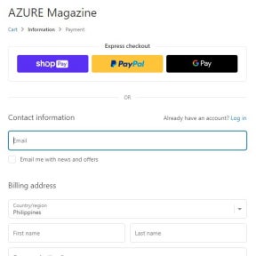 Add your billing information.