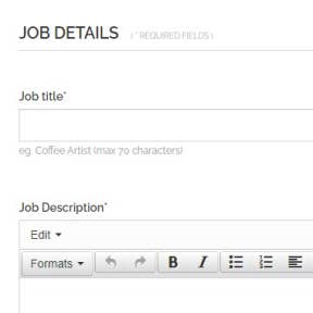 Add job details.