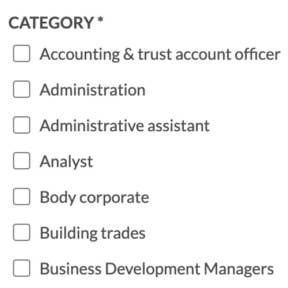 Add search criteria to your job post.