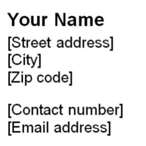 Add your contact information.