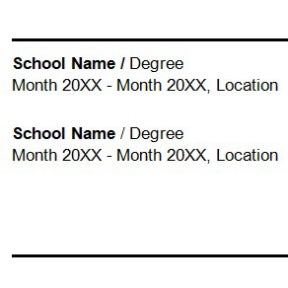 List your qualifications.