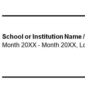 Add your education.