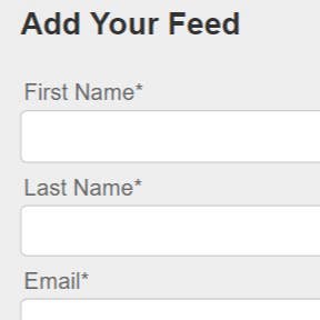 Add your feed.