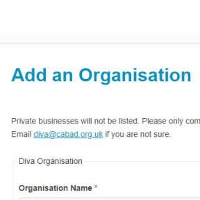 Add your organization to the database.