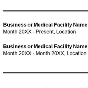 Add your professional experience.