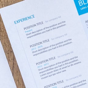 Add your professional experience.