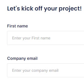 Submit your project details.