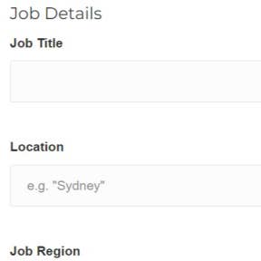 Create your job post.