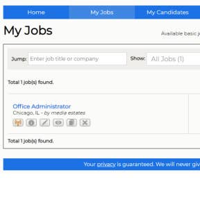 Activate your job post.