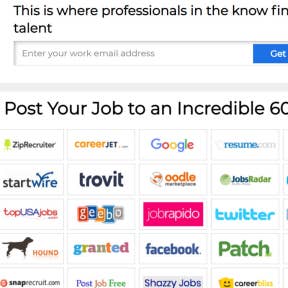 Click on "Post a Job."