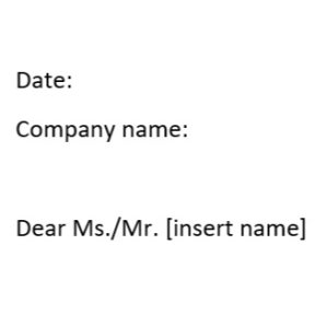Address the letter.
