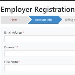 Register your employer account.