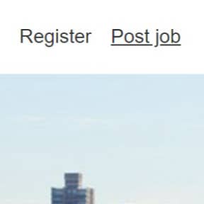 Navigate to the Adzuna home page.