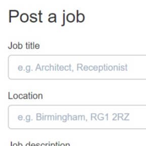 Create and post your job ad.