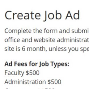 Create your job post.