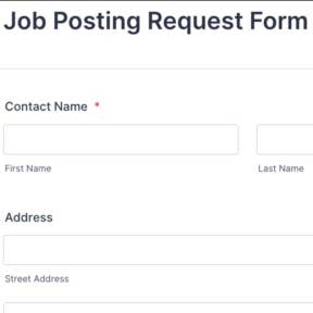 Fill out the job posting request form.