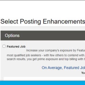 Add job post enhancements, if desired.