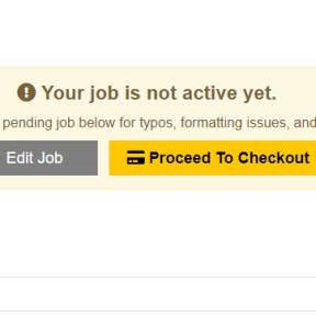 Review your job post.