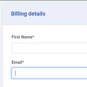 Provide your billing information.