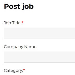 Create your job post.