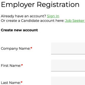 Create your account.