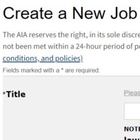 Create your job post.