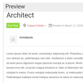 Preview your job ad.