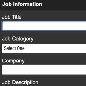 Create your job post.