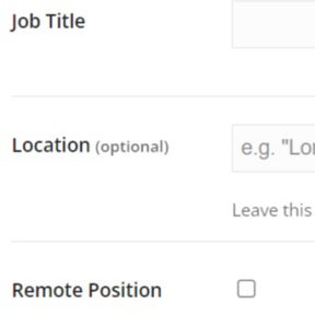 Create your job posting.