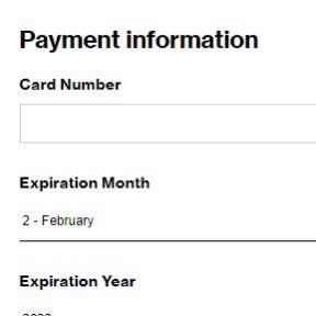 Add your payment details.