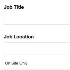Create your job post.