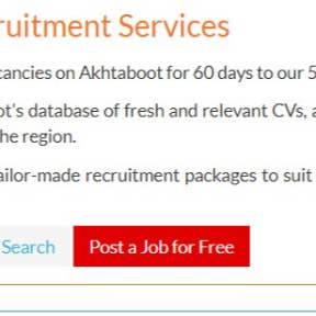Click on "Post a Job for Free."