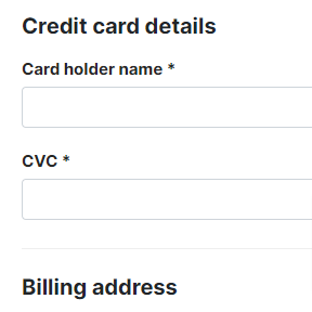 Finalize your order.