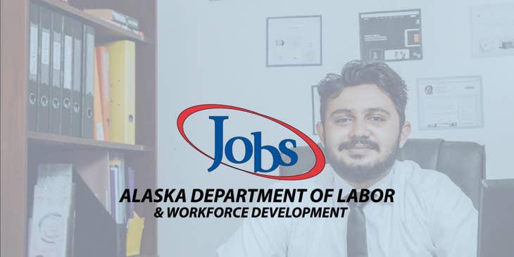AlaskaJobs logo.