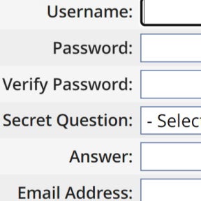 Create an account.